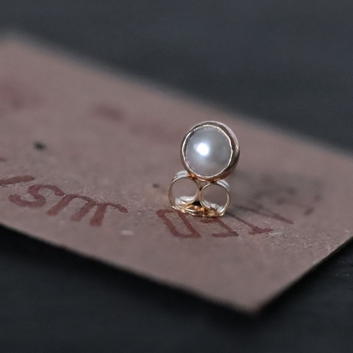 14k Gold Pearl Stud Earrings – Timeless & Minimal