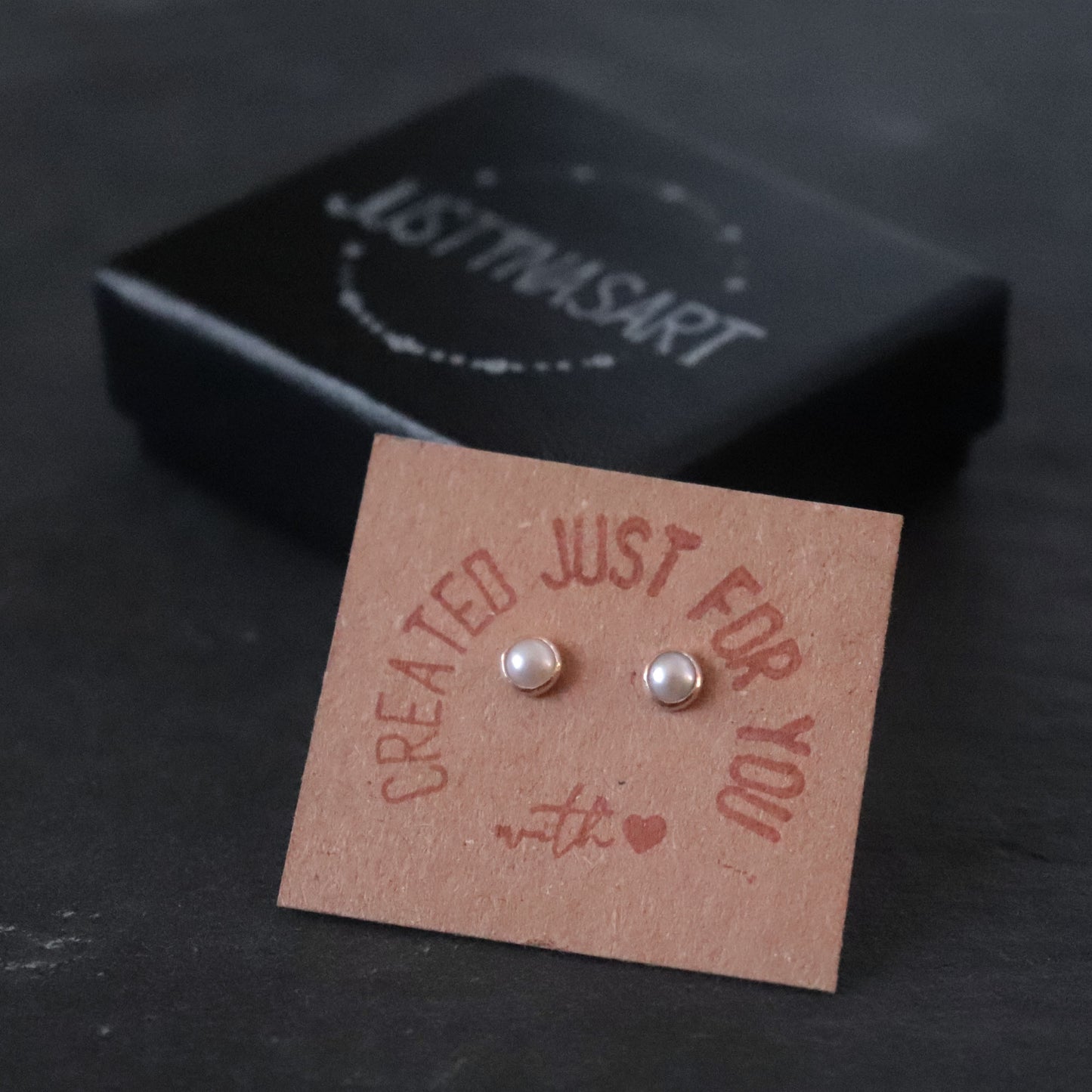14k Gold Pearl Stud Earrings – Timeless & Minimal