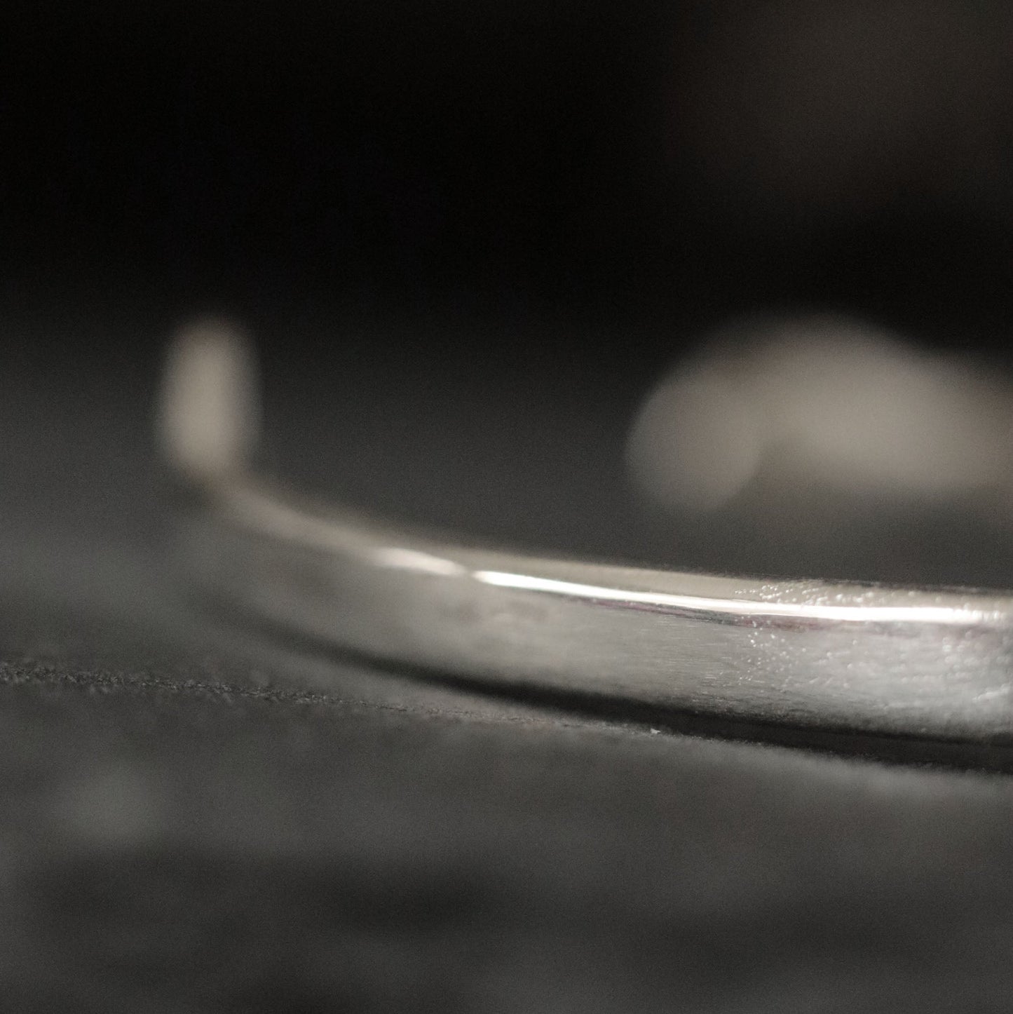 Molten Silver Cuff with Blue Sapphires