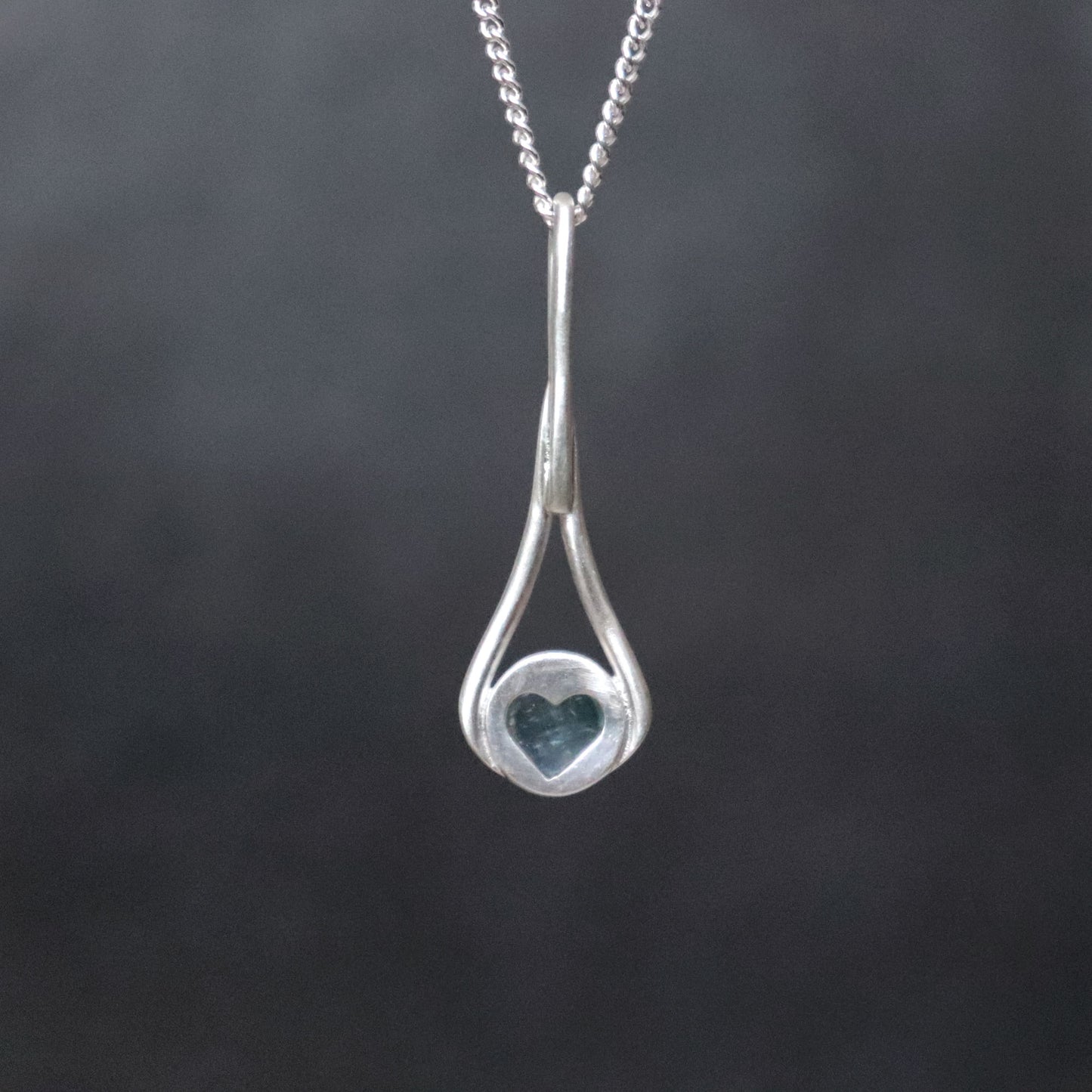 Aquamarine Teardrop Pendant