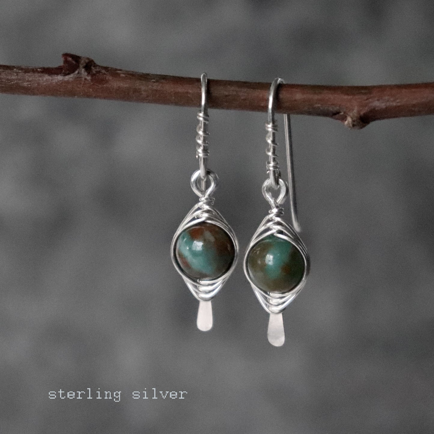 Australian Bloodstone Earrings