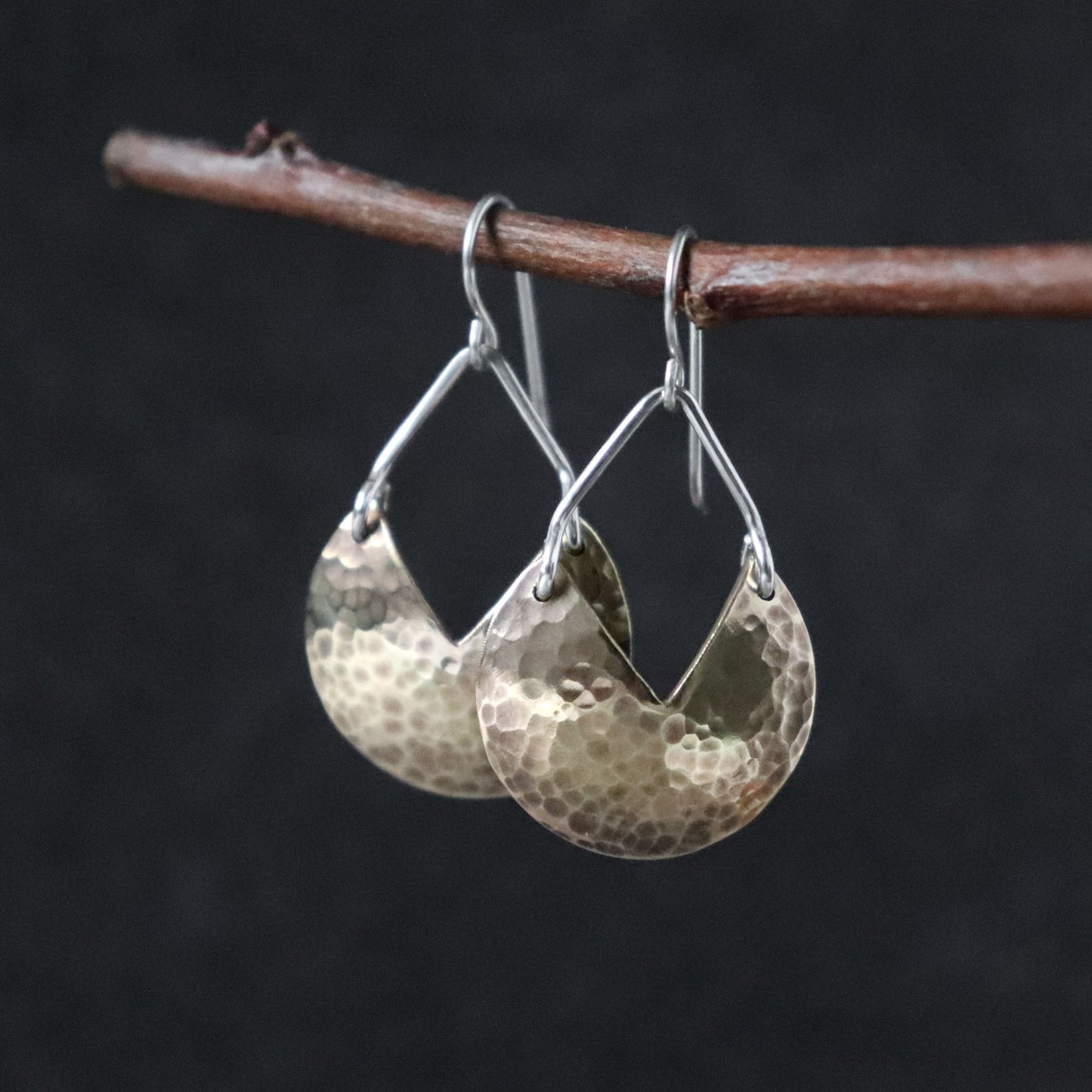 Fusion Elegance Mixed Metal Earrings