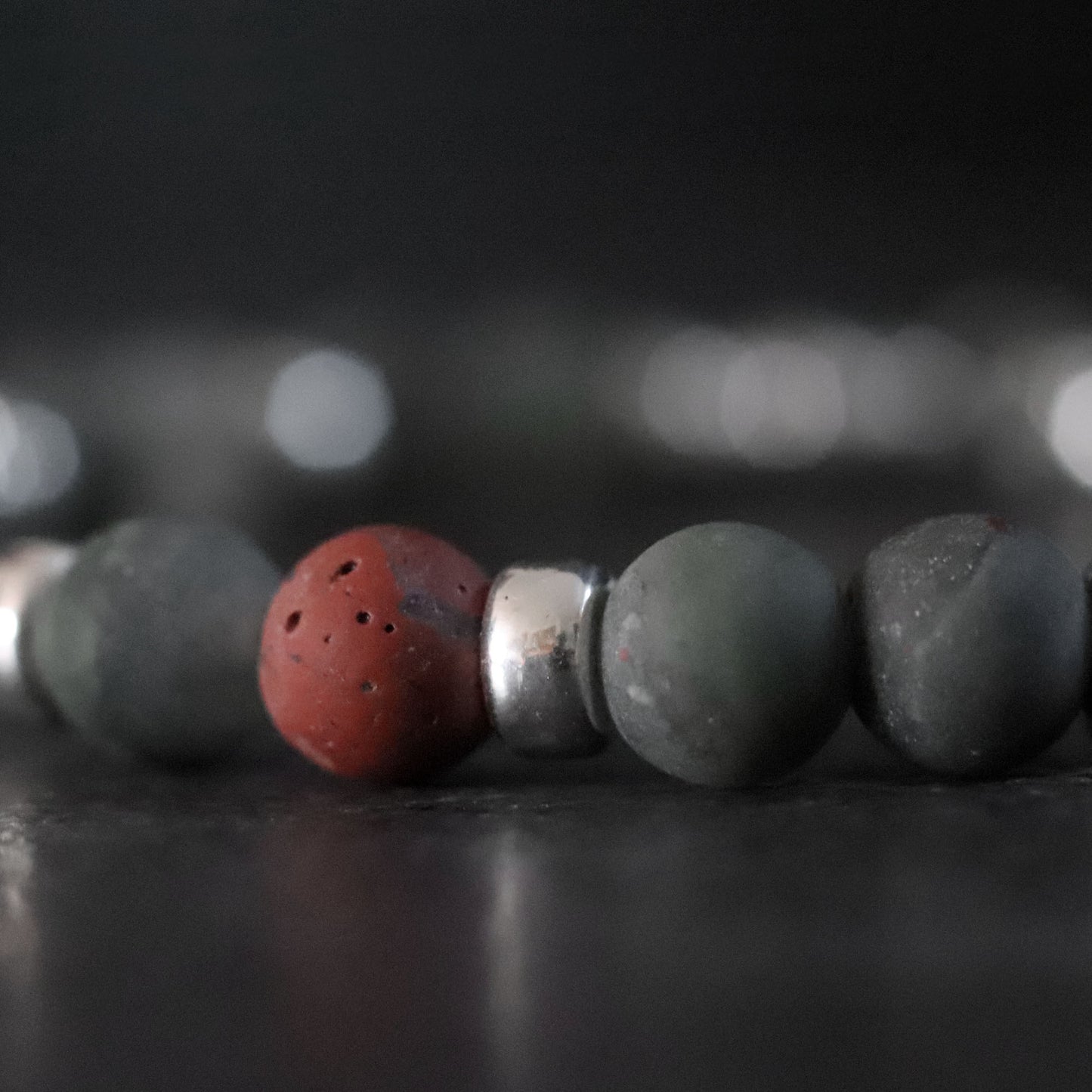 Unisex African Bloodstone Bracelet