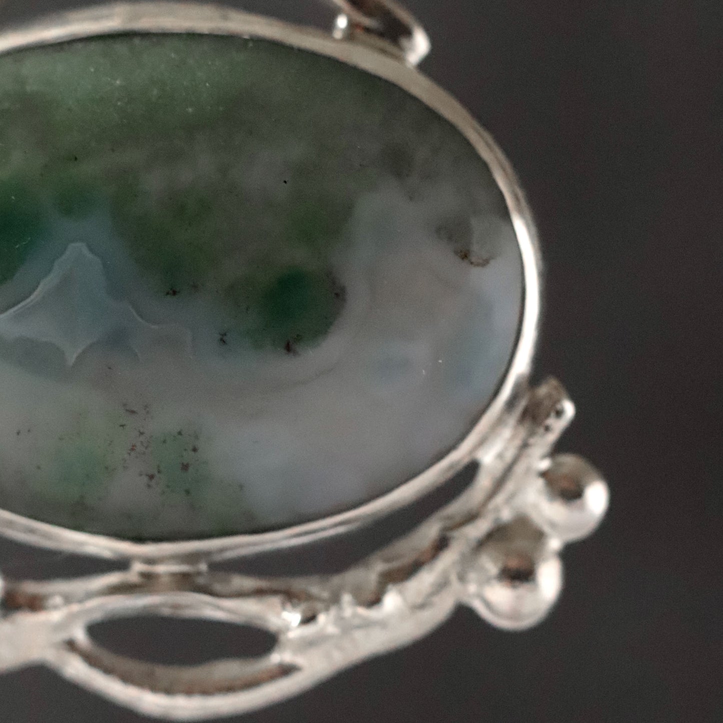 Moss Agate Pendant - One of a Kind