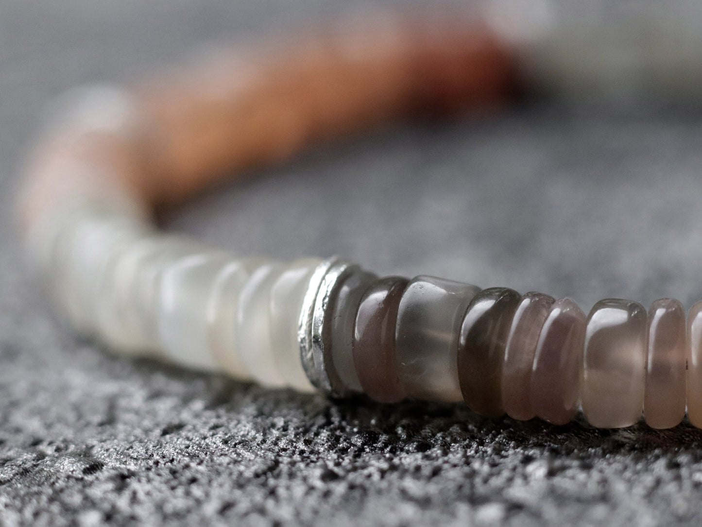 Multi Moonstone Unisex Bracelet
