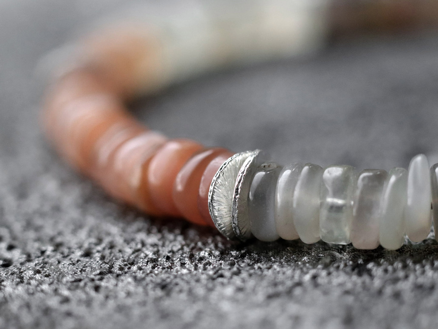 Multi Moonstone Unisex Bracelet