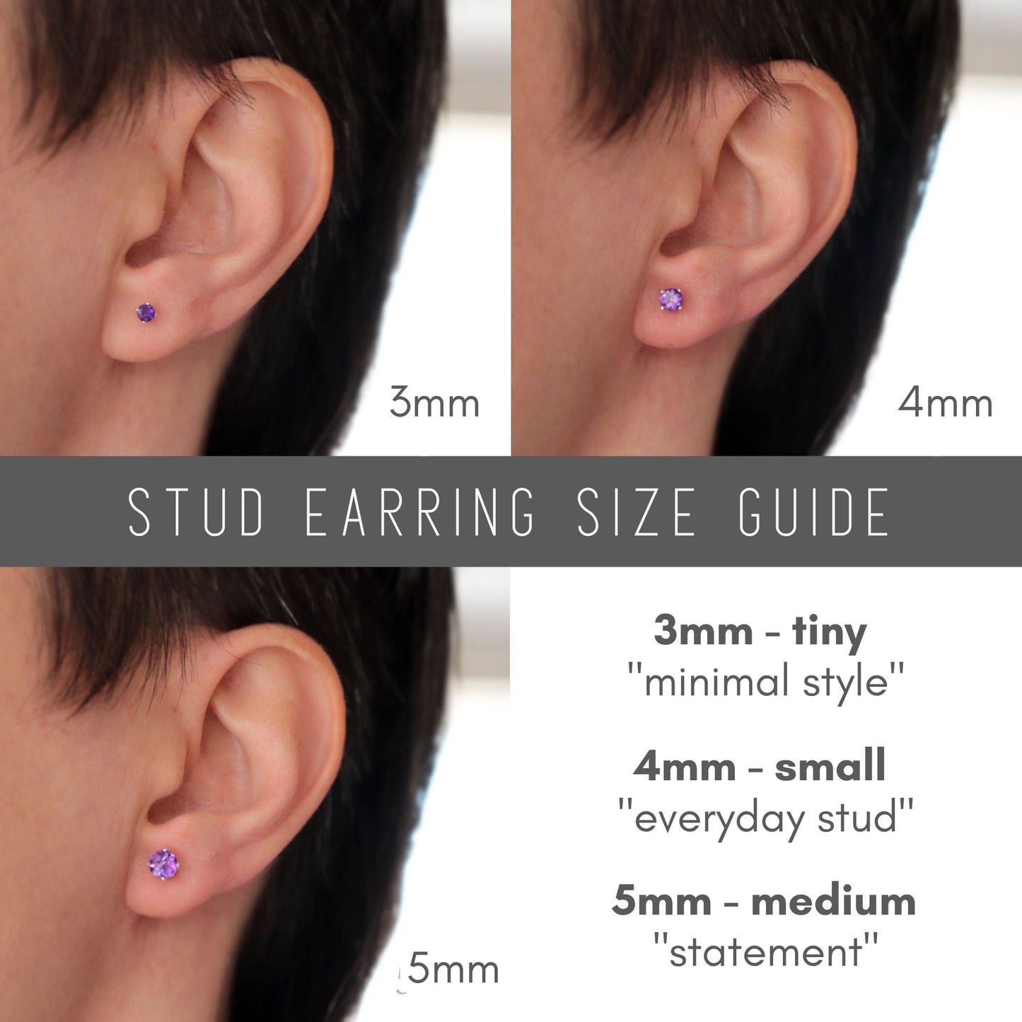 Peridot Stud Earrings, Single or Pair