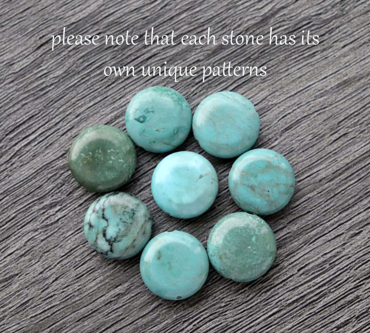 Hammered Teardrop Turquoise Pendant