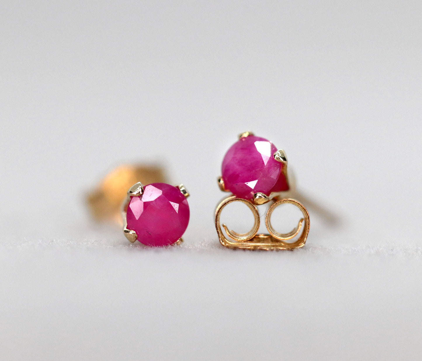 Ruby Stud Earrings