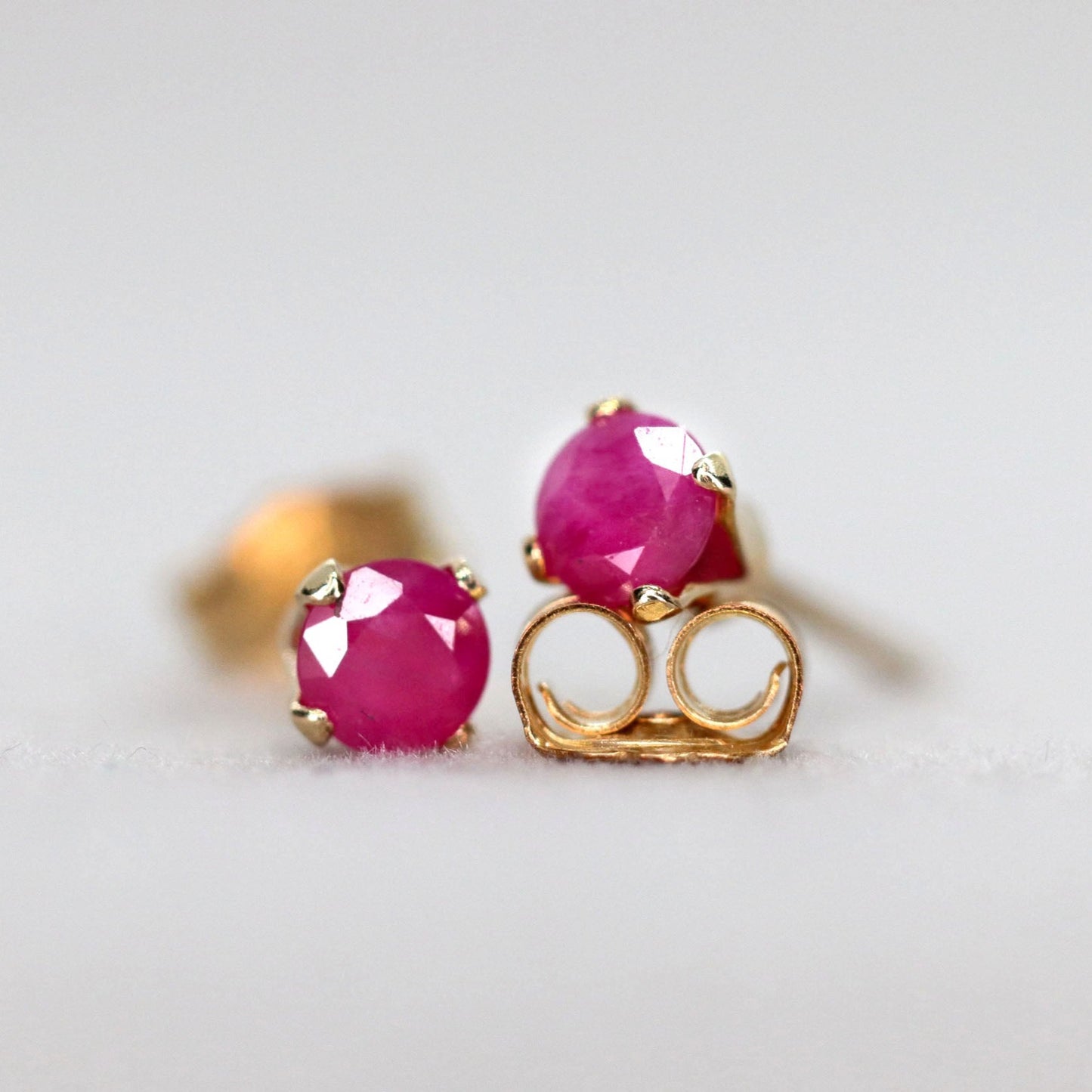 Ruby Stud Earrings