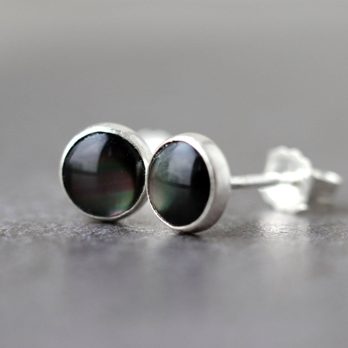 Mother Of Pearl Stud Earrings