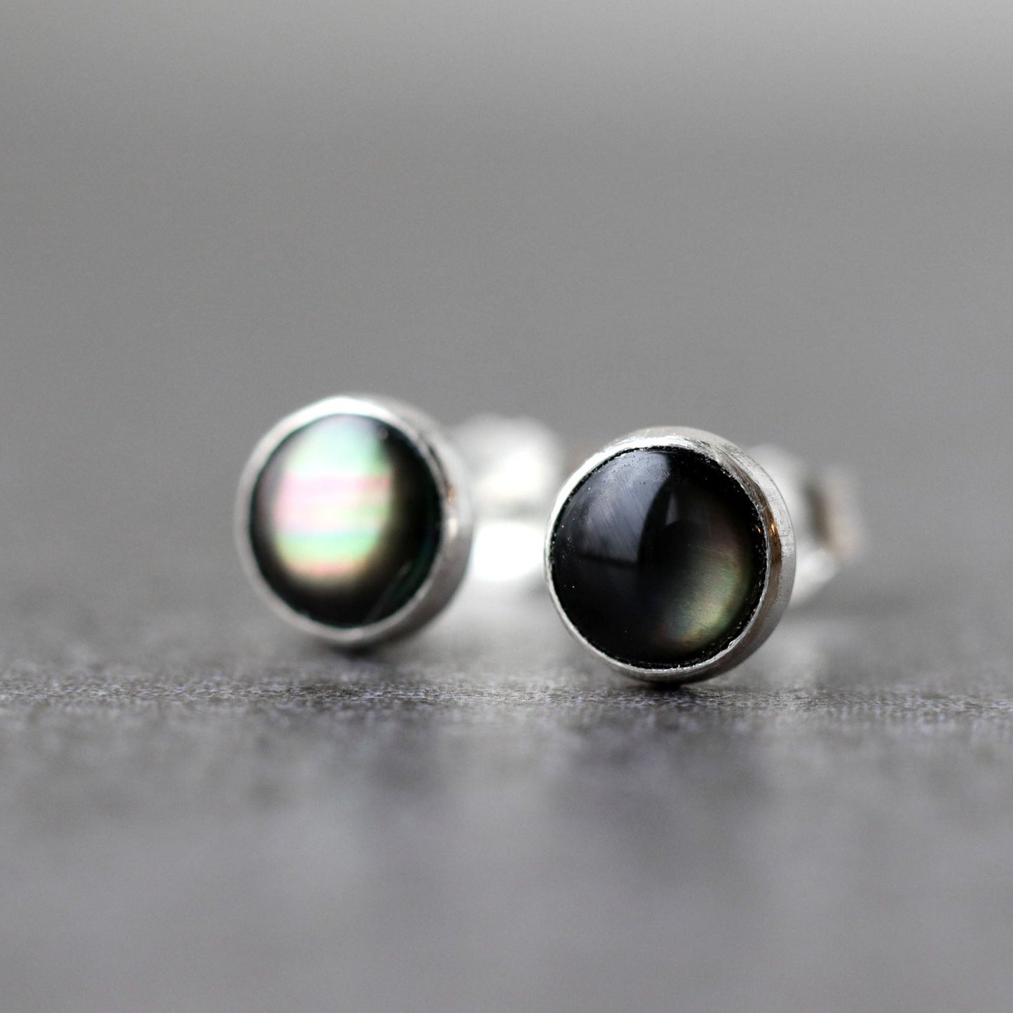 Mother Of Pearl Stud Earrings