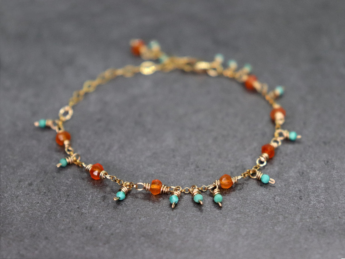 Dainty store turquoise bracelet