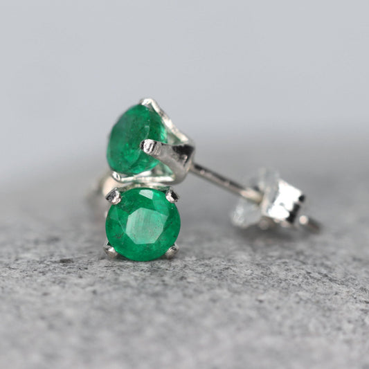 Emerald Stud Earrings