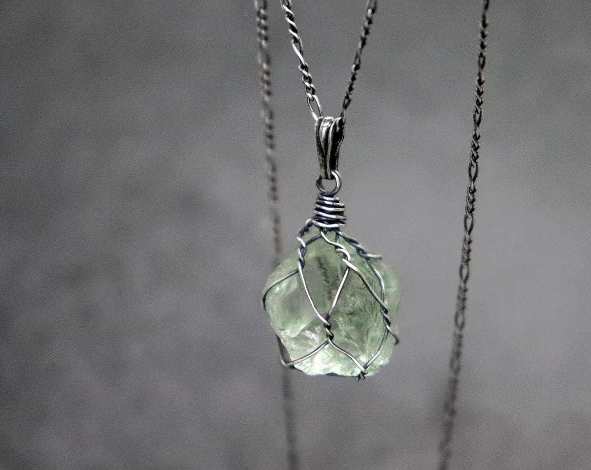 Crystal Cage Necklace • The Green Crystal