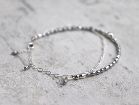 Grey Freshwater Pearl Bracelet