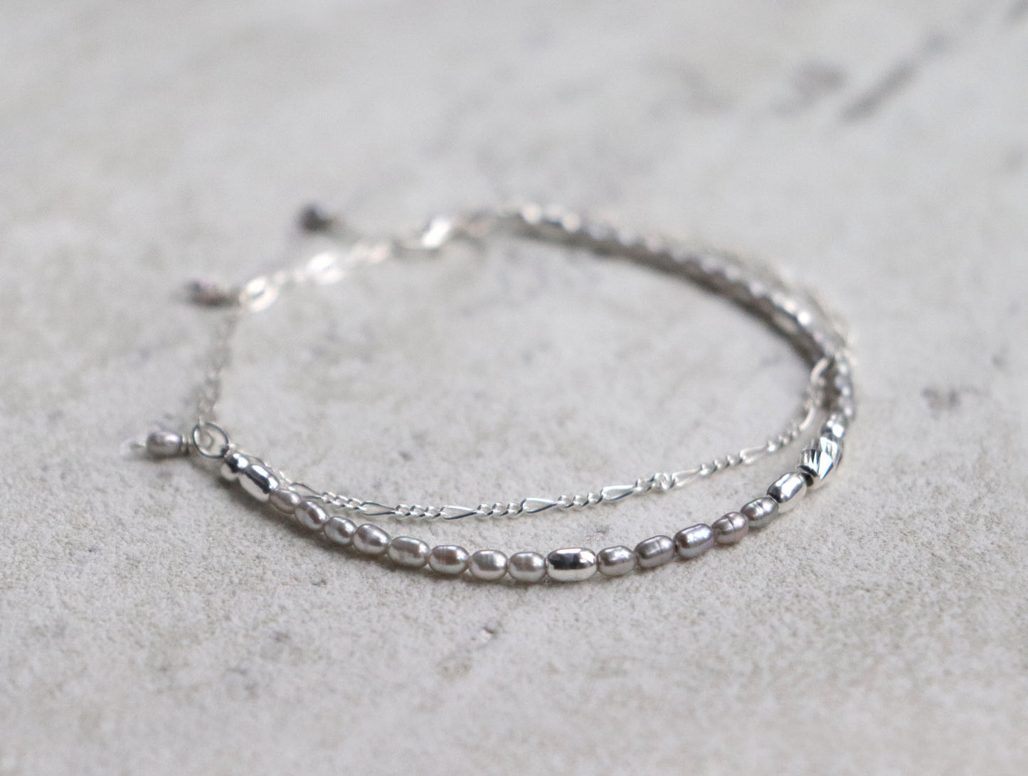 Grey Freshwater Pearl Bracelet