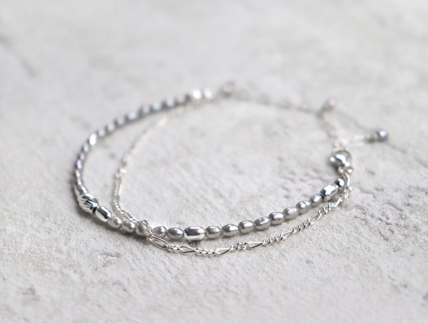 Grey Freshwater Pearl Bracelet