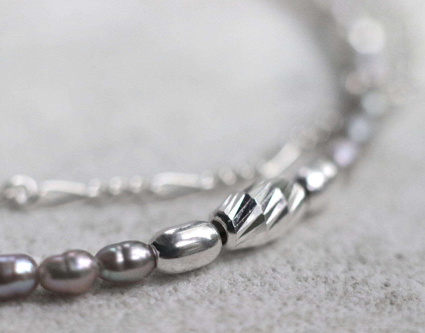 Grey Freshwater Pearl Bracelet