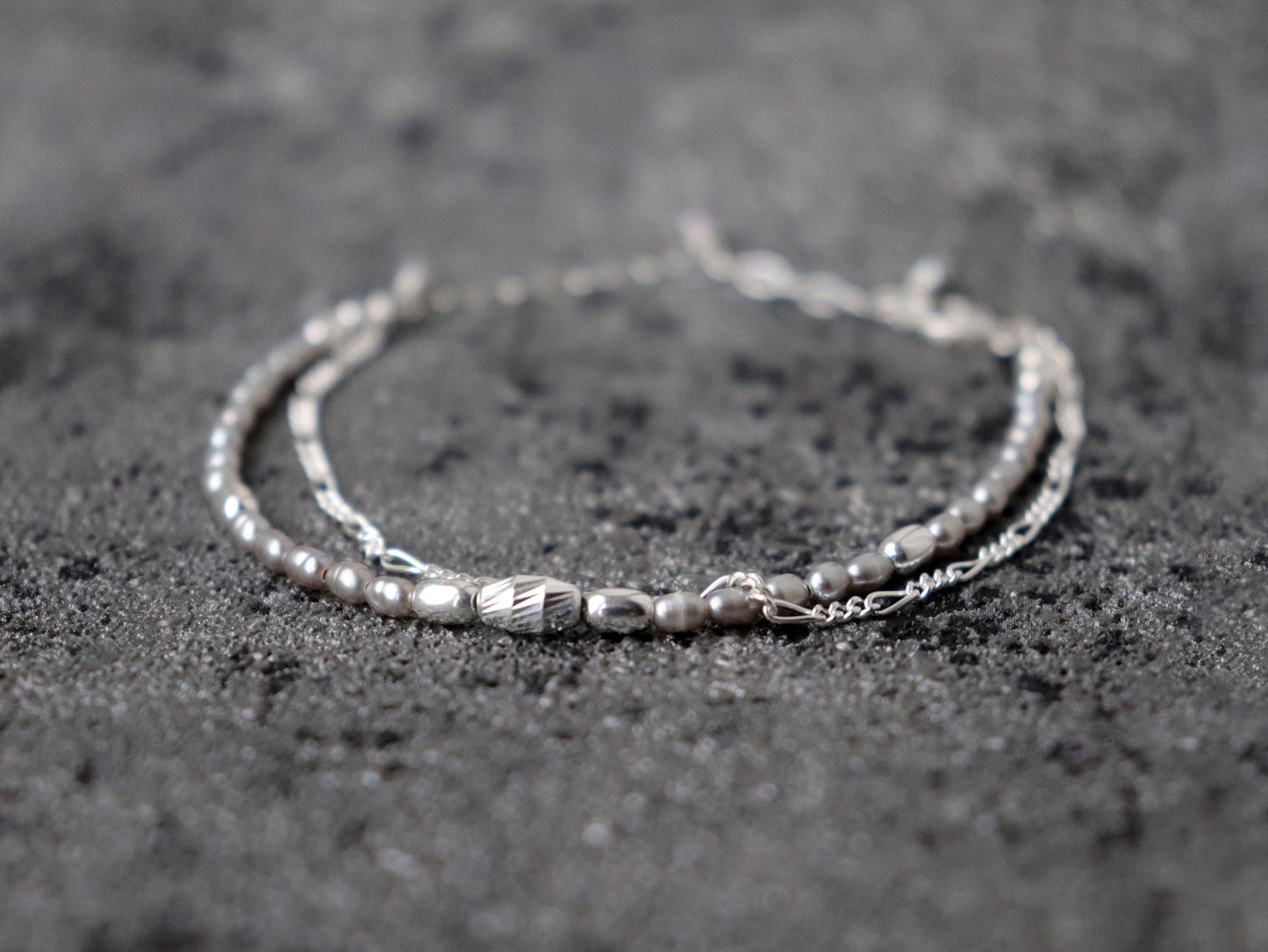 Grey Freshwater Pearl Bracelet