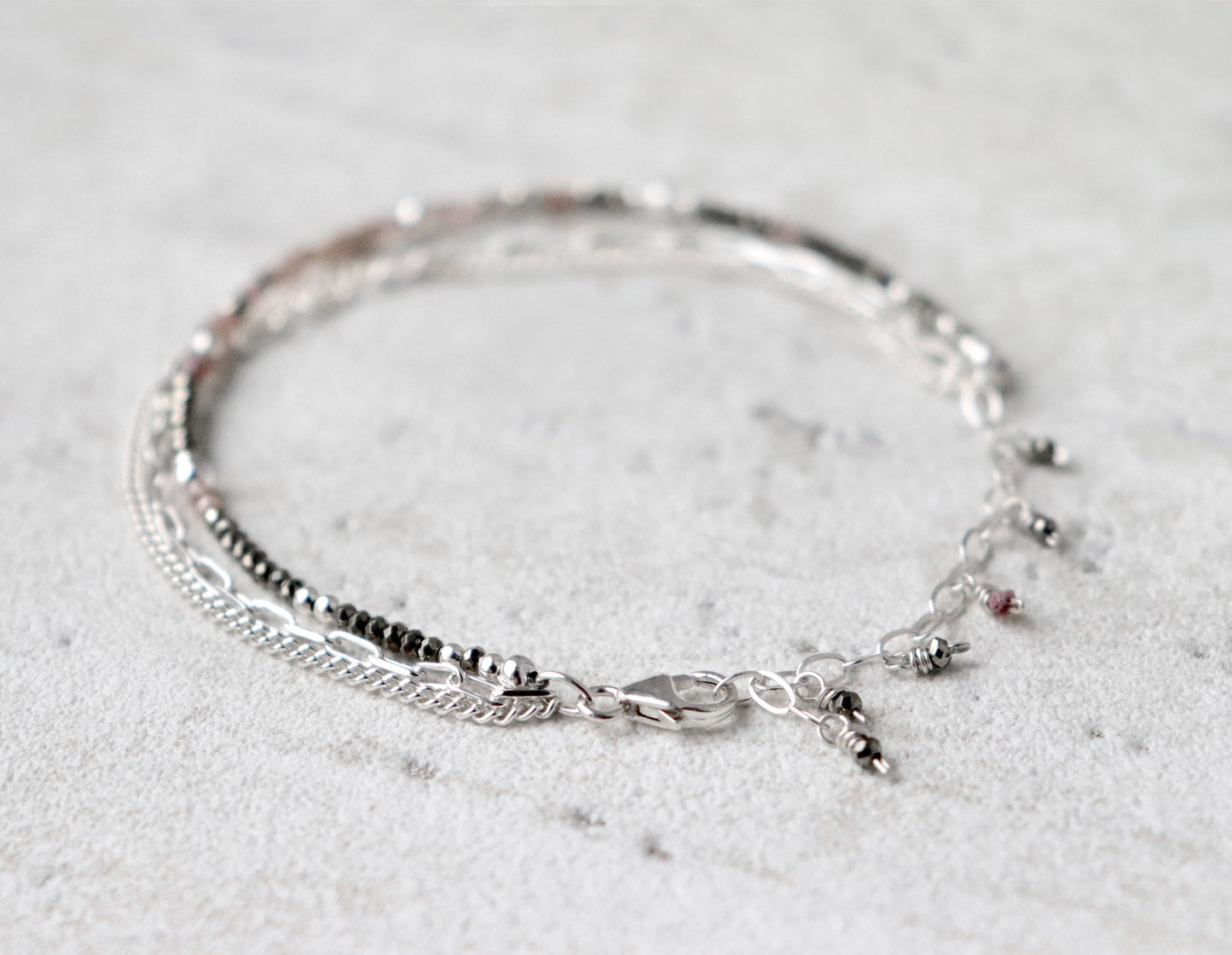 Raw Pink Diamond Bracelet