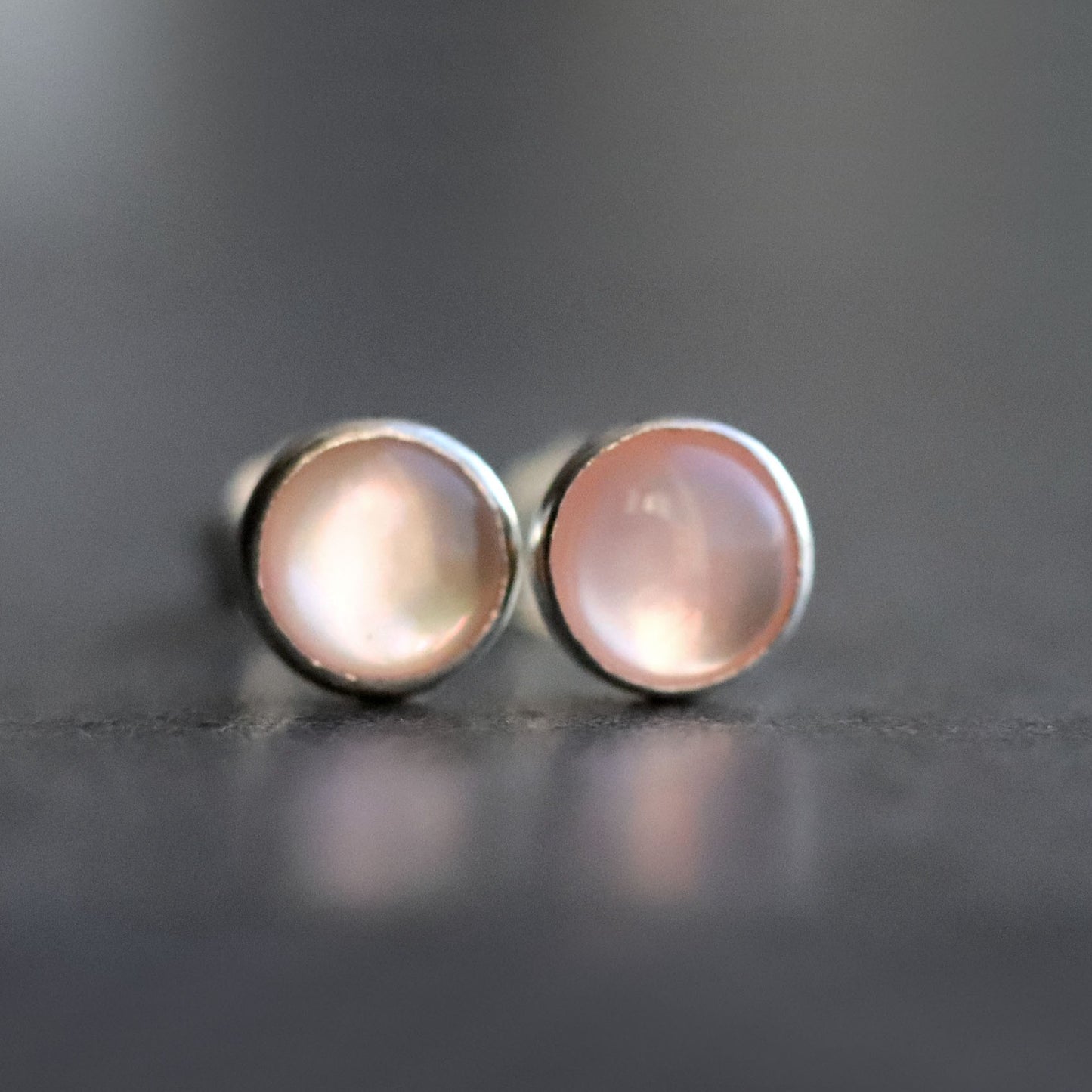 Mother Of Pearl Stud Earrings