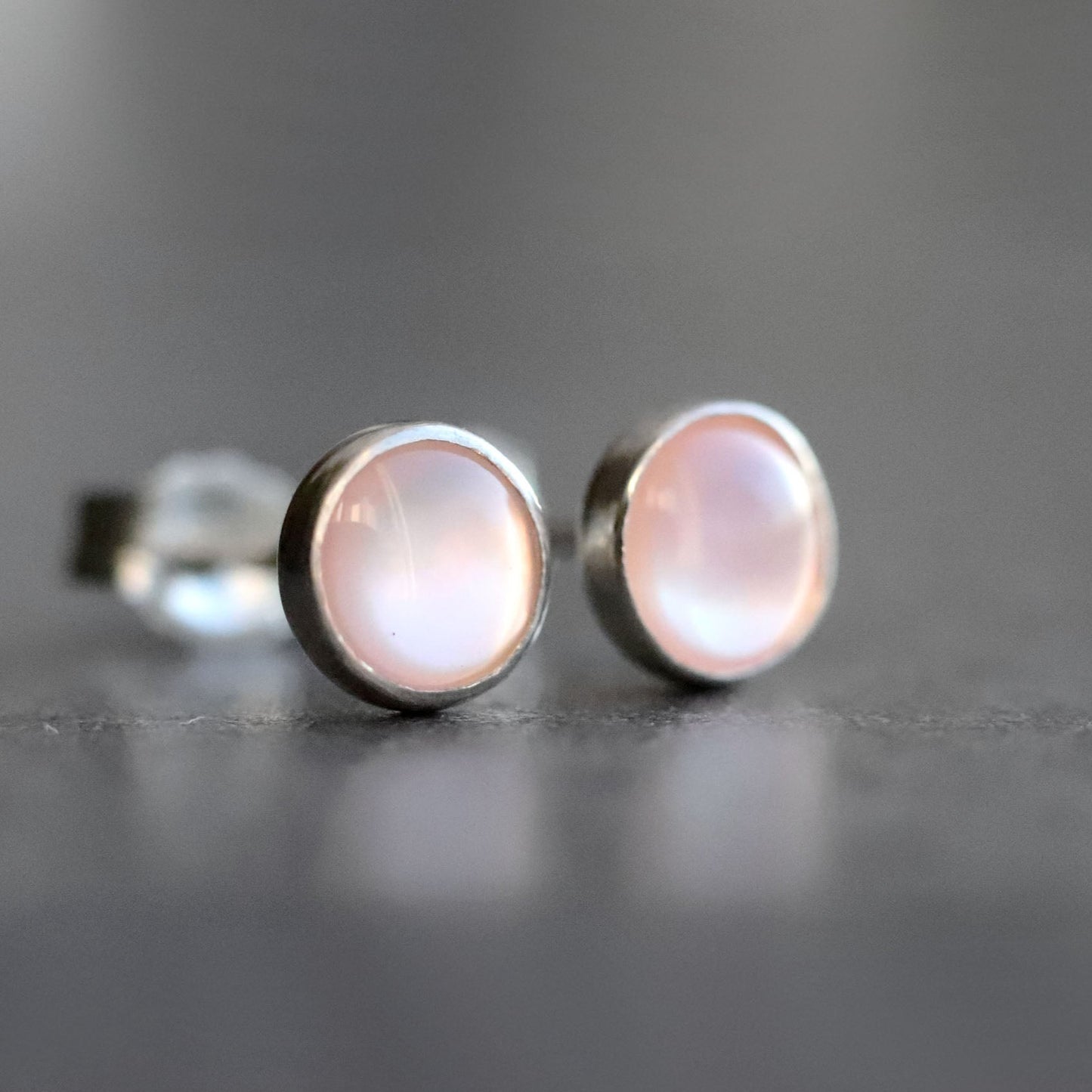 Mother Of Pearl Stud Earrings