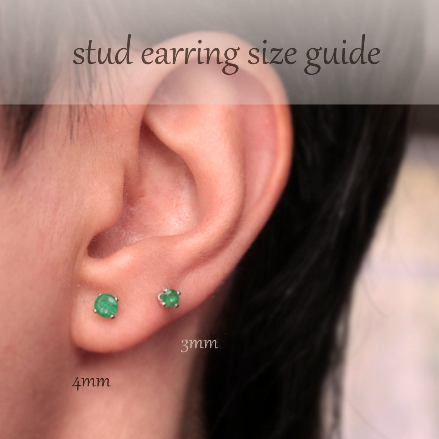 Emerald Stud Earrings