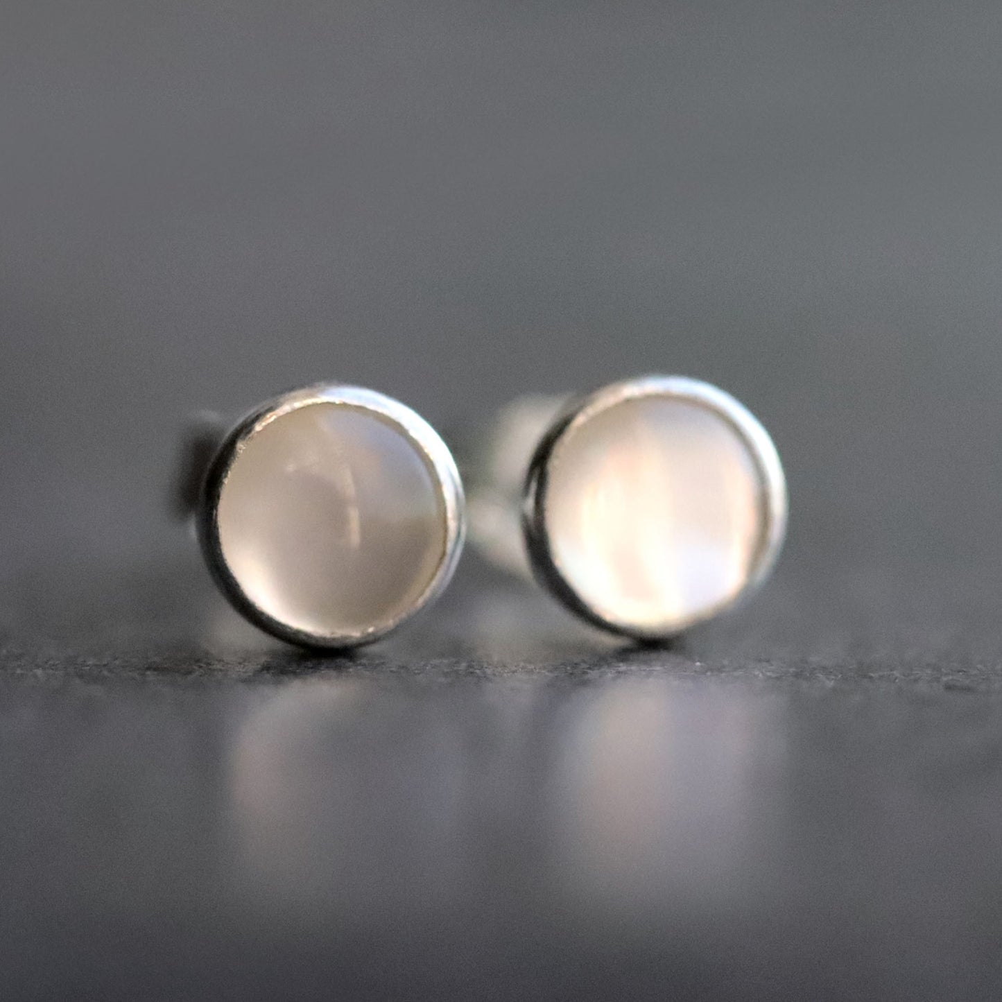 Mother Of Pearl Stud Earrings
