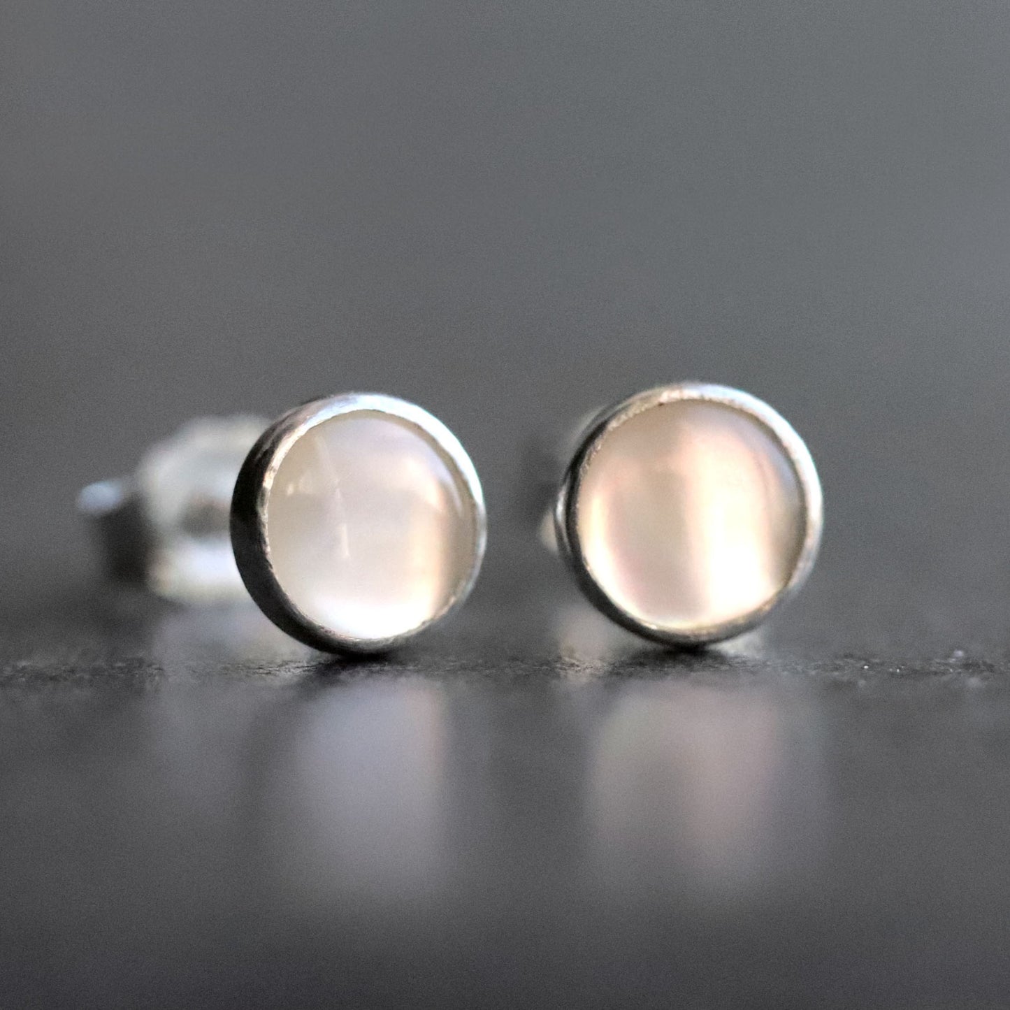 Mother Of Pearl Stud Earrings