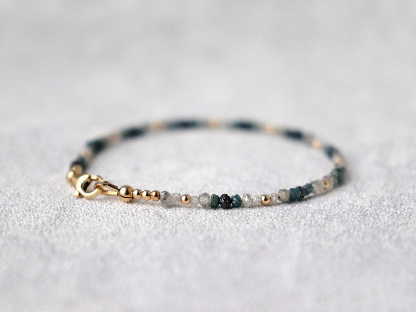 Shaded Raw Diamond Bracelet