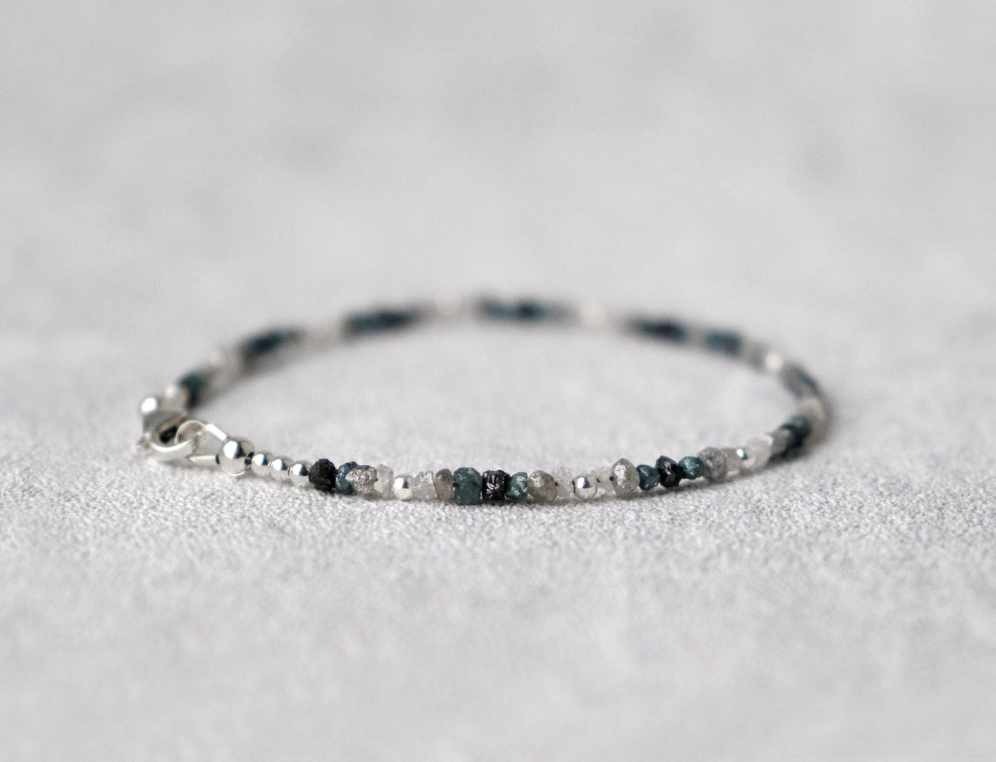 Shaded Raw Diamond Bracelet