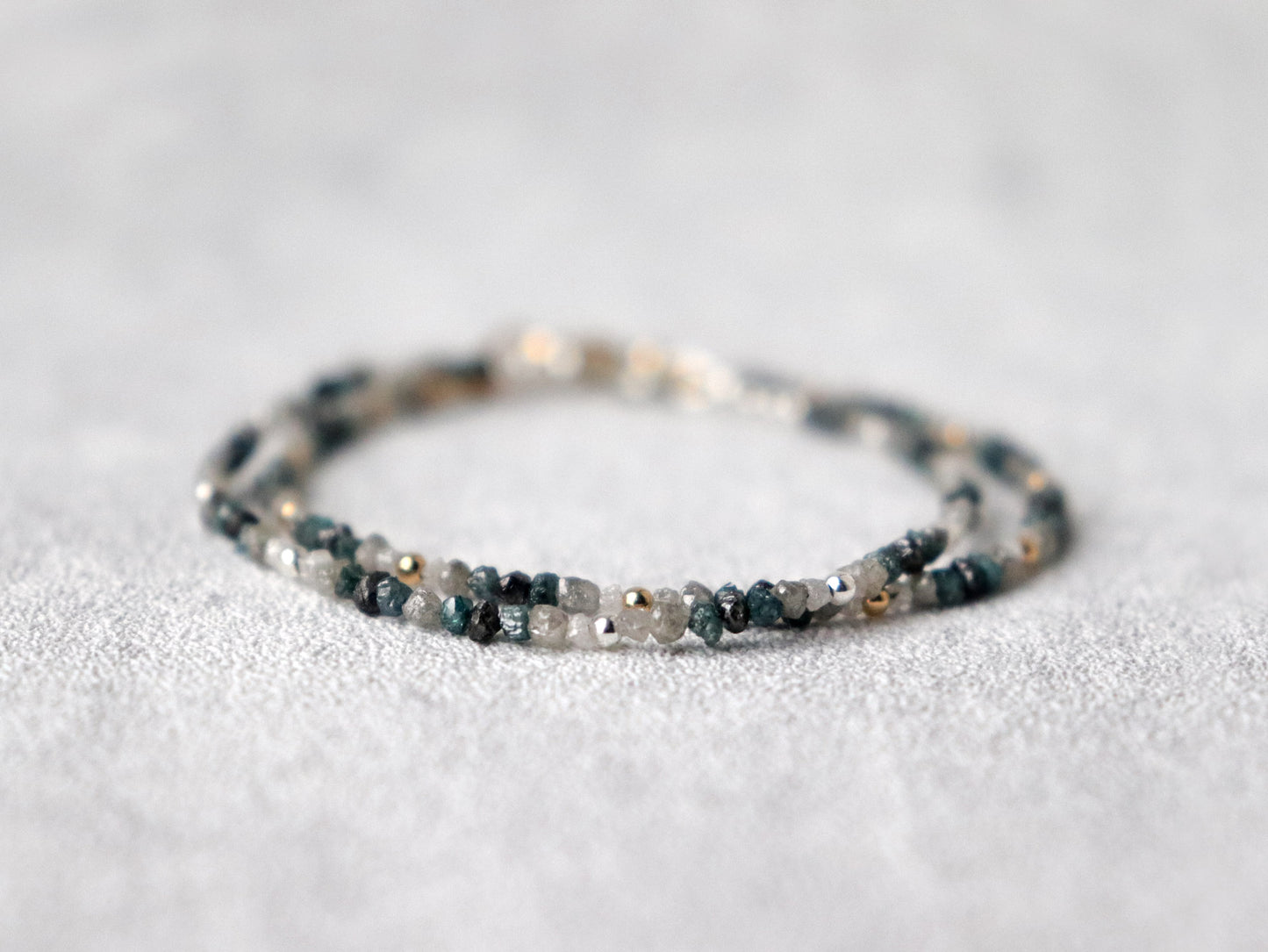 Shaded Raw Diamond Bracelet