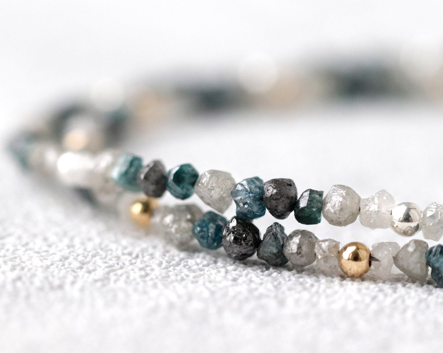 Shaded Raw Diamond Bracelet