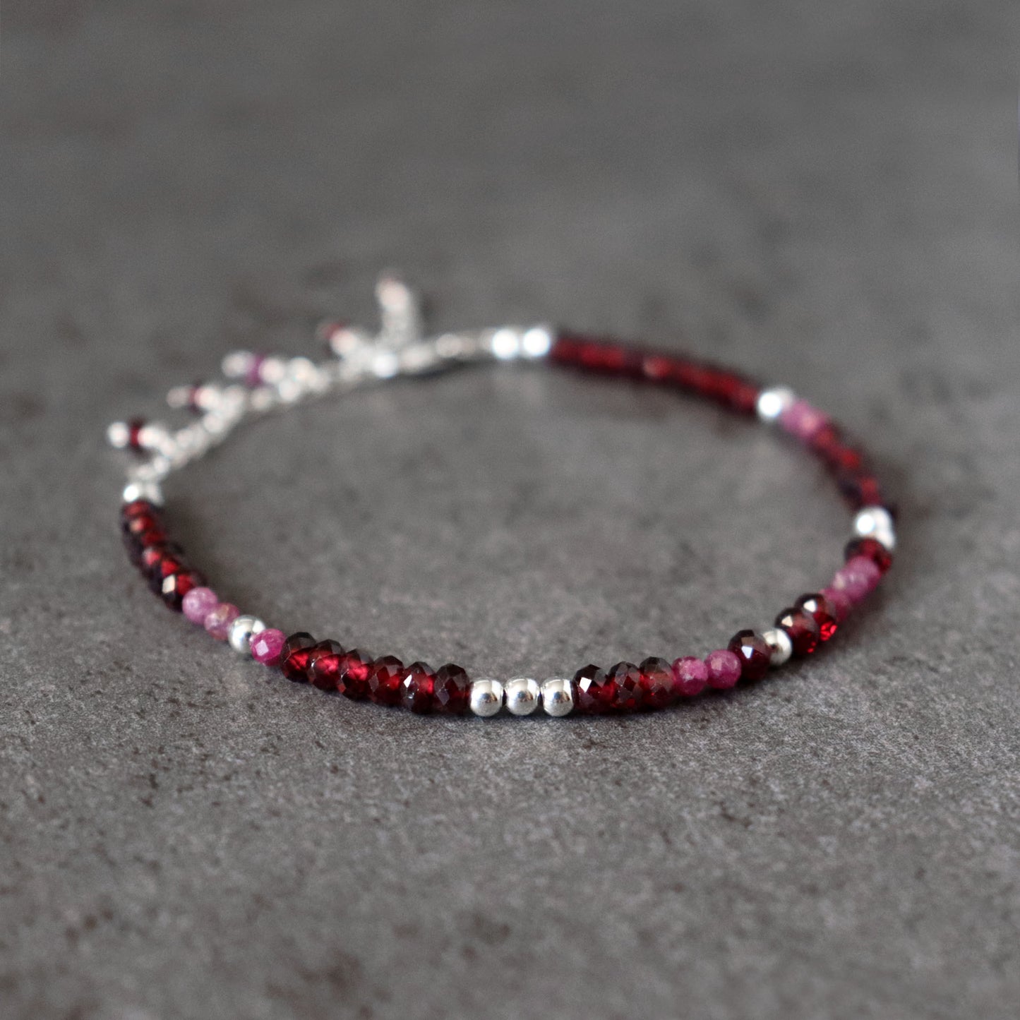 Garnet and Ruby Bracelet, Love and Passion