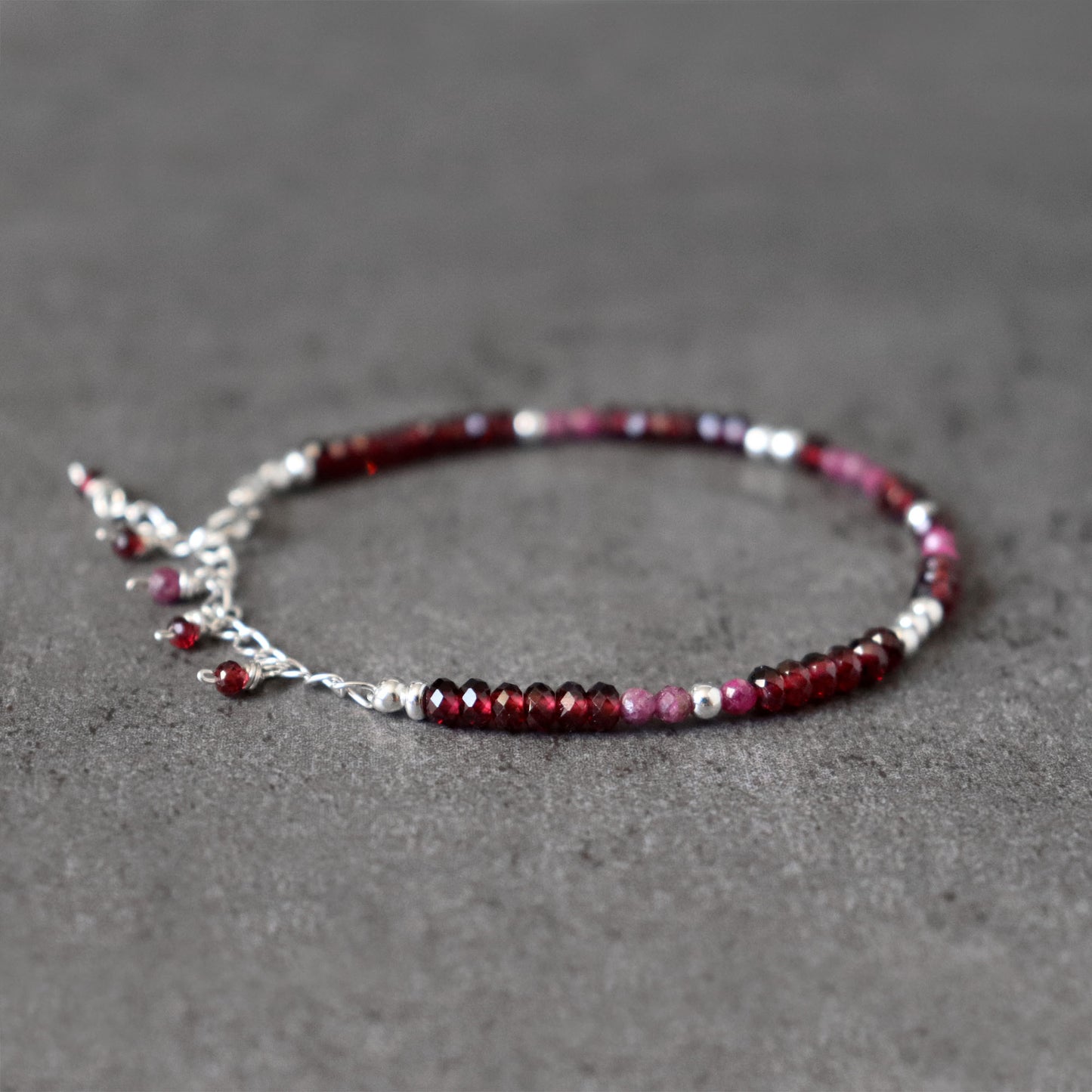 Garnet and Ruby Bracelet, Love and Passion