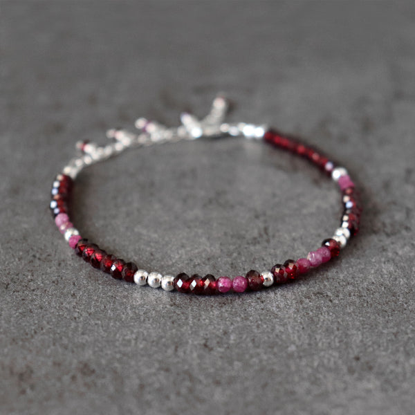 Garnet and Ruby Bracelet, Love and Passion
