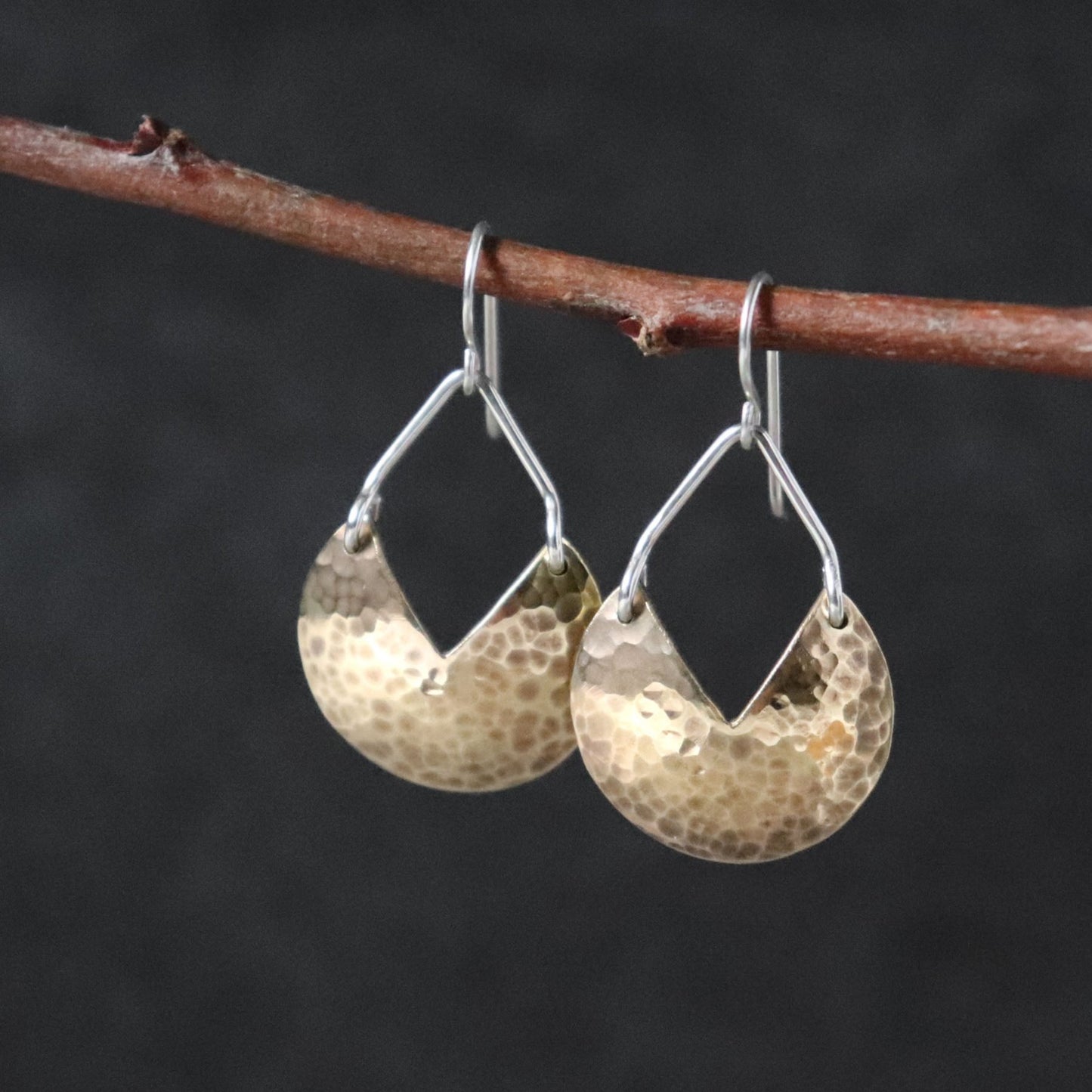 Fusion Elegance Mixed Metal Earrings