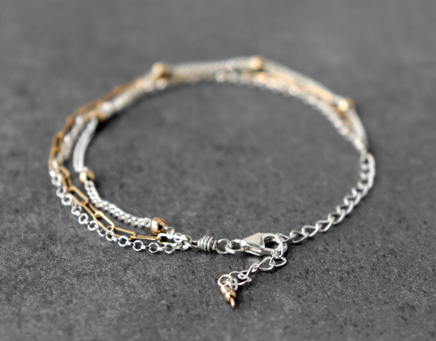 Mixed Metal Chain Bracelet