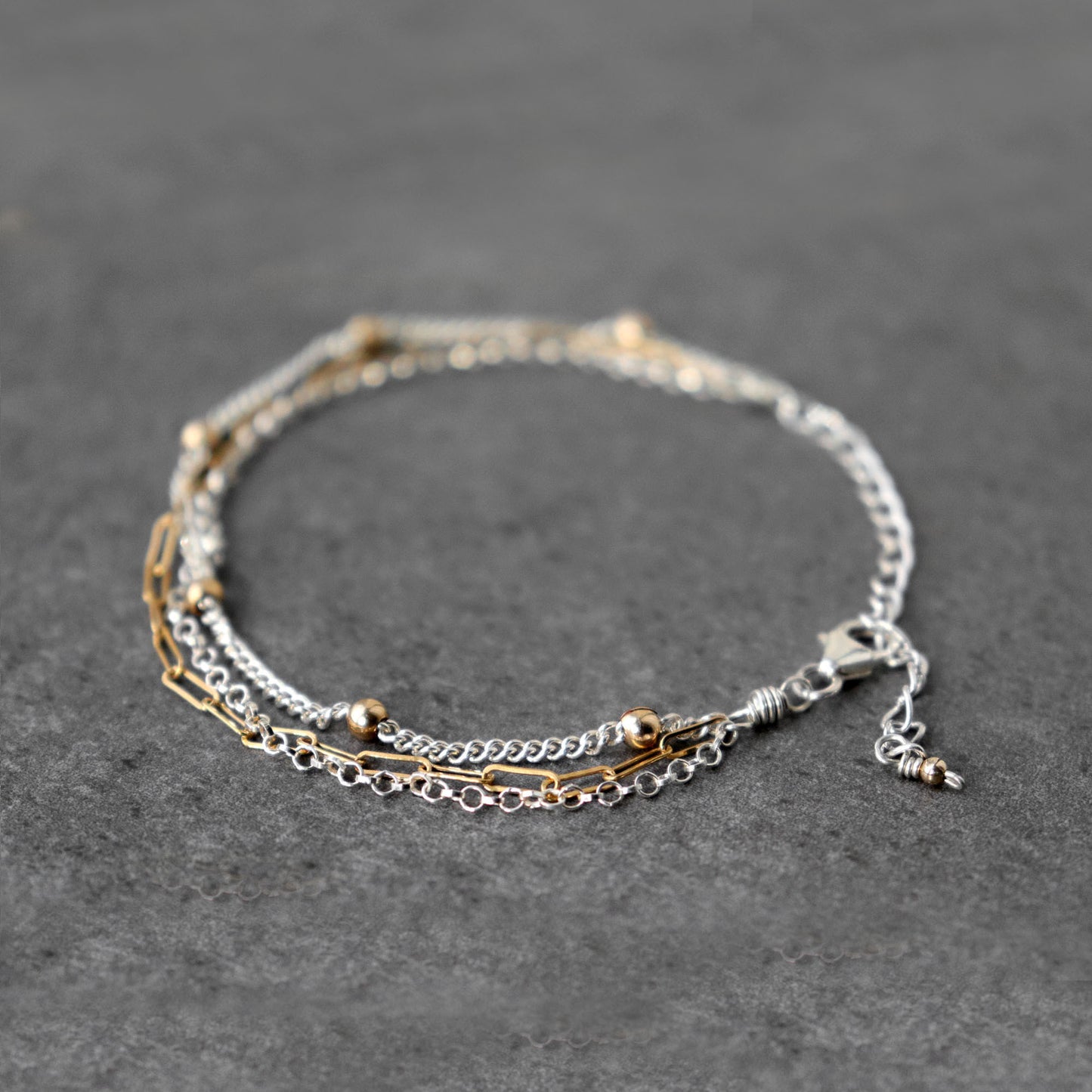 Mixed Metal Chain Bracelet