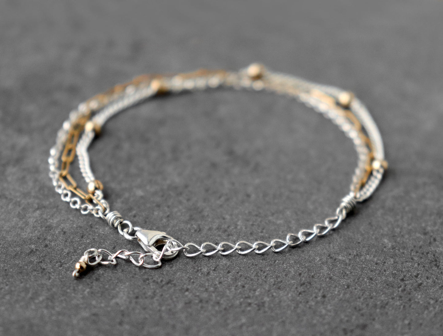 Mixed Metal Chain Bracelet