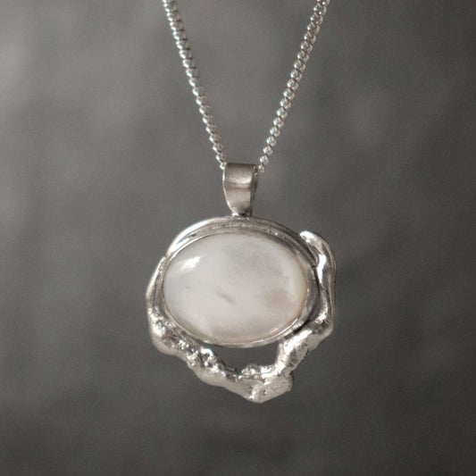 Mother of Pearl Pendant - One of a Kind