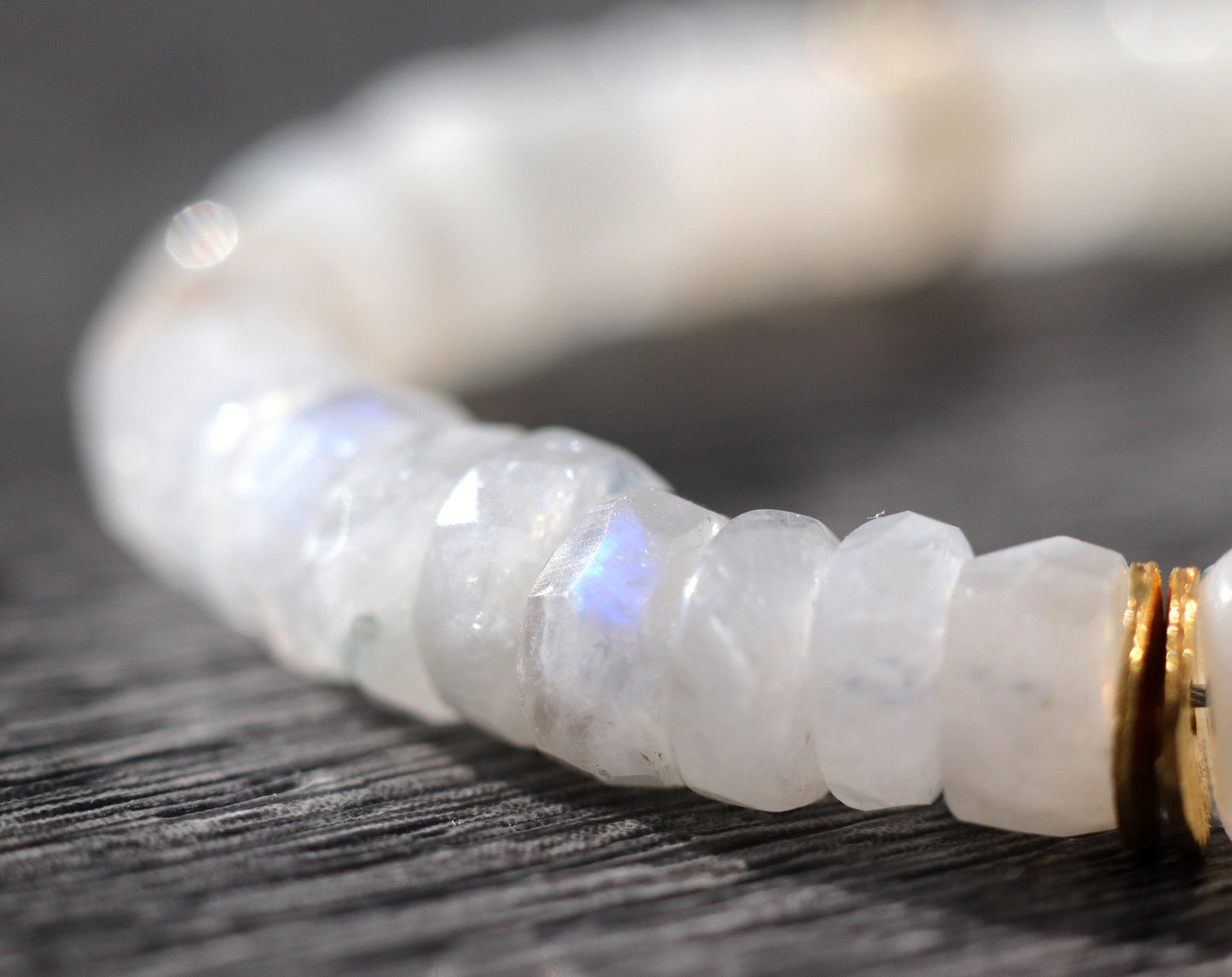 Rainbow Moonstone Unisex Bracelet