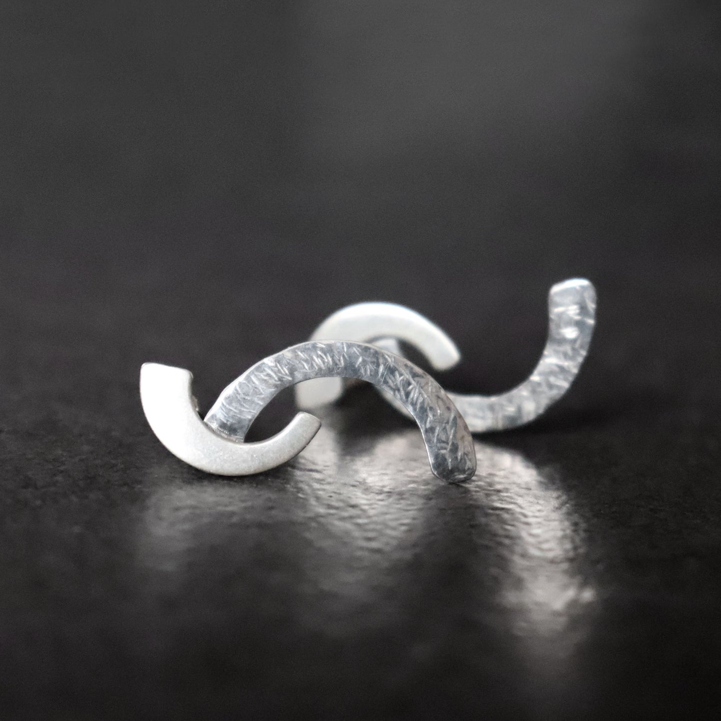 Organic Double Arch Studs