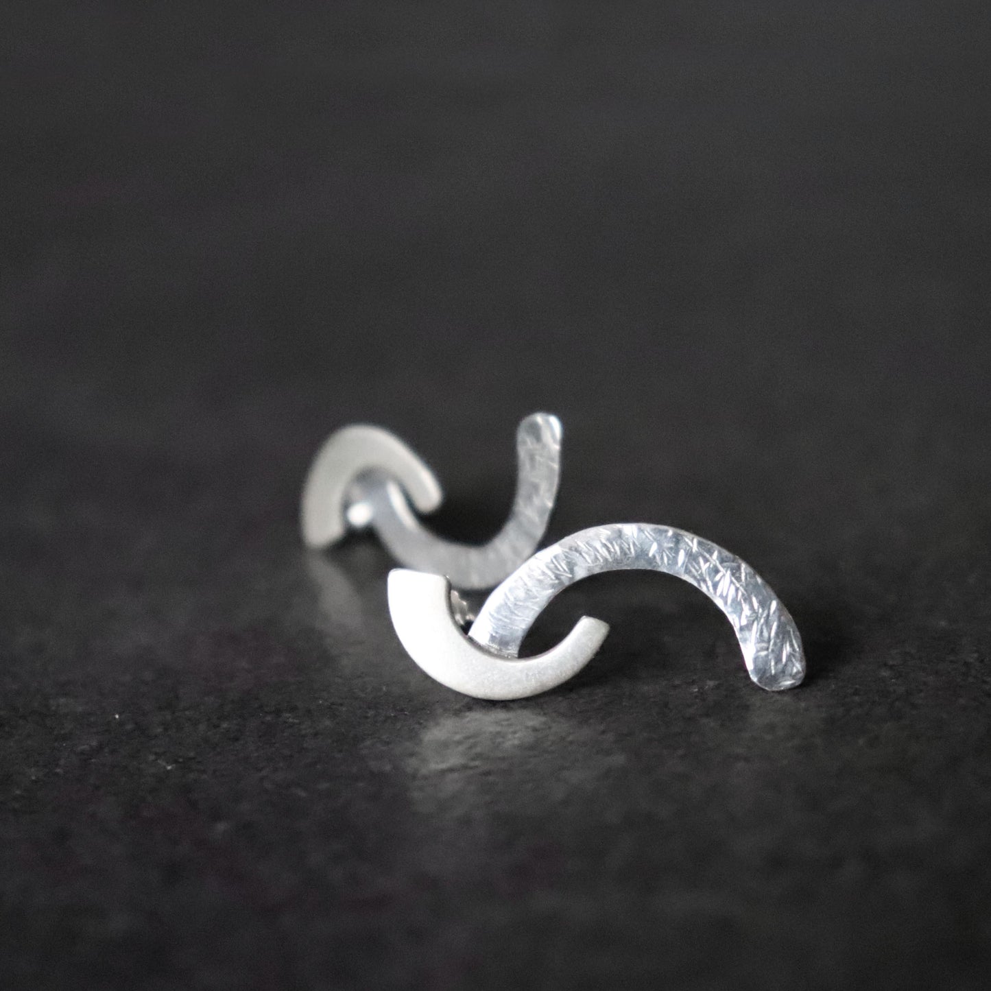 Organic Double Arch Studs