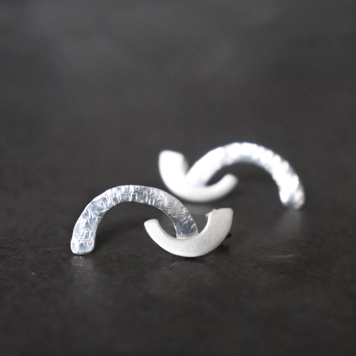 Organic Double Arch Studs