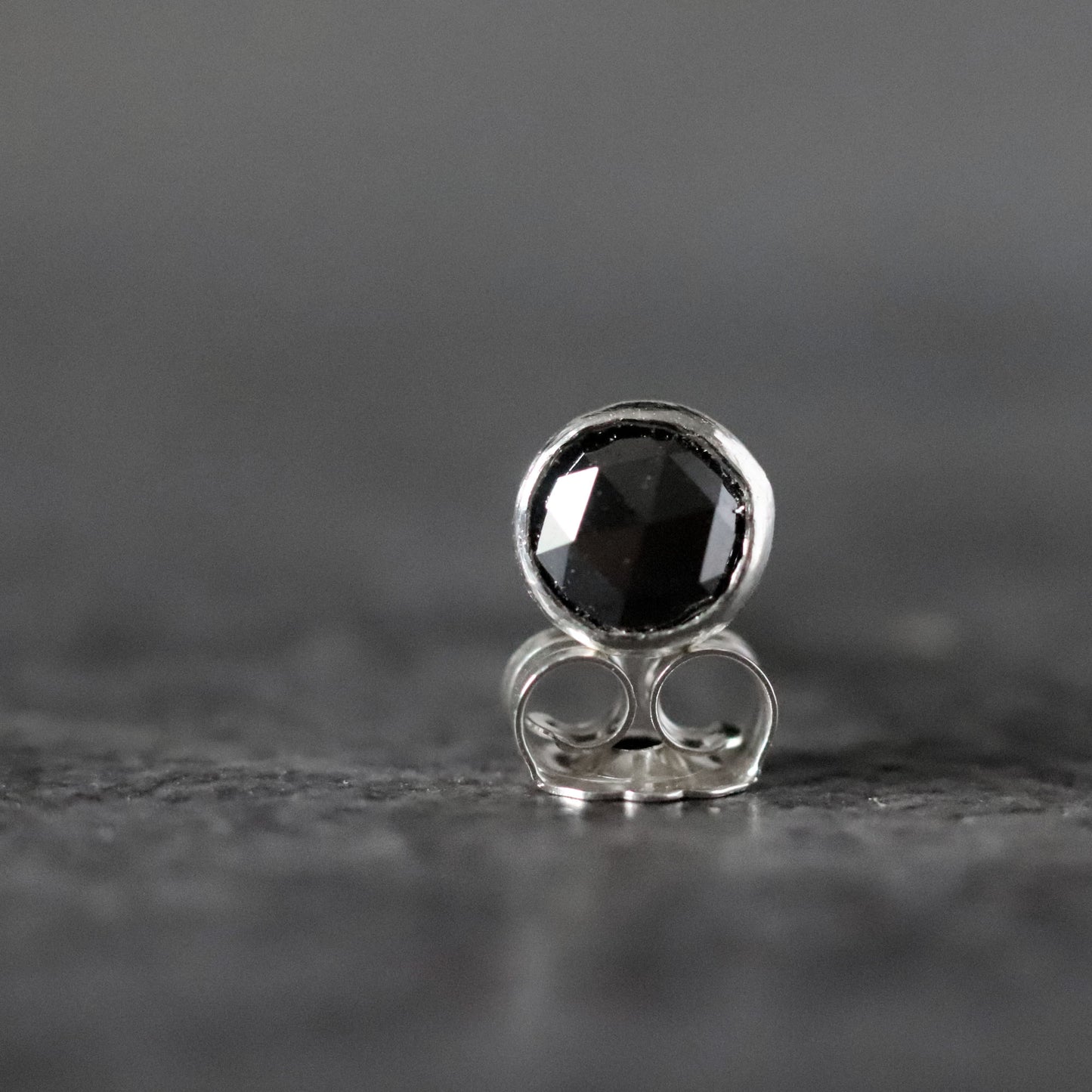 Black Diamond Stud Earrings