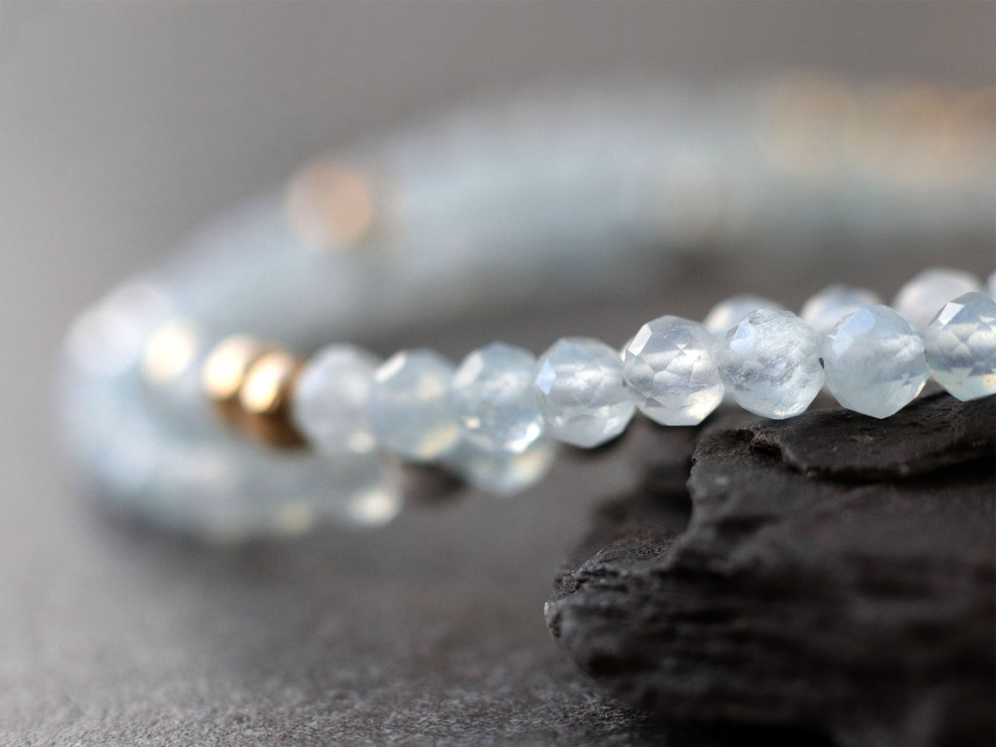 Aquamarine Stacking Bracelet