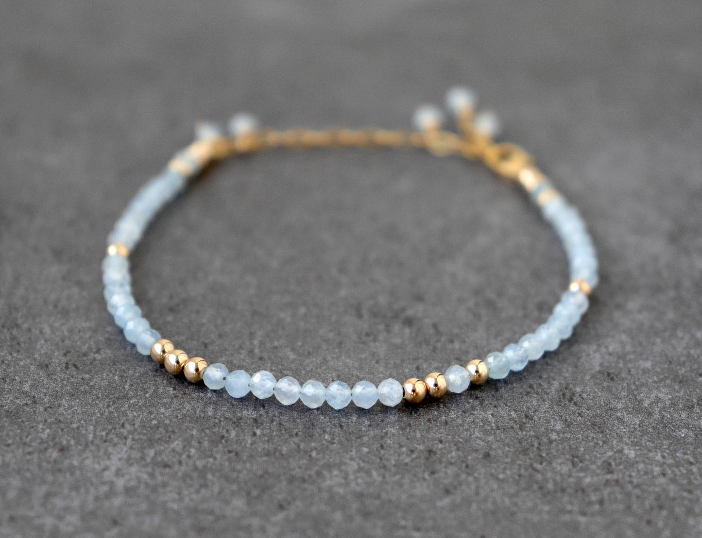 Aquamarine Stacking Bracelet