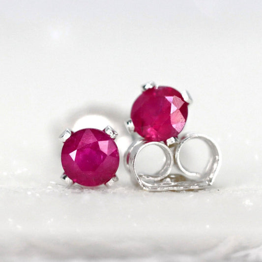 Ruby Stud Earrings